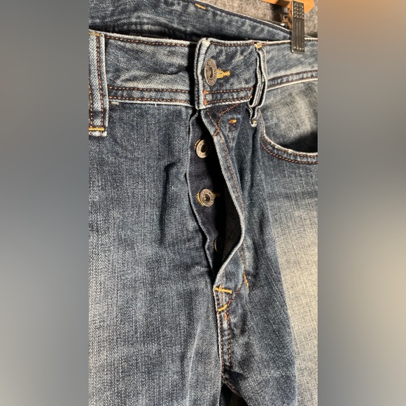 Diesel Men’s 33x32 Jeans Safado Regular Slim Straight Distressed Denim Blue - Picture 7 of 11